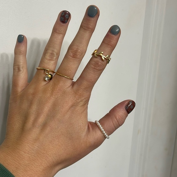 Bohemian Gold Ring Set 💛 Lot 7 - Picture 3 of 4